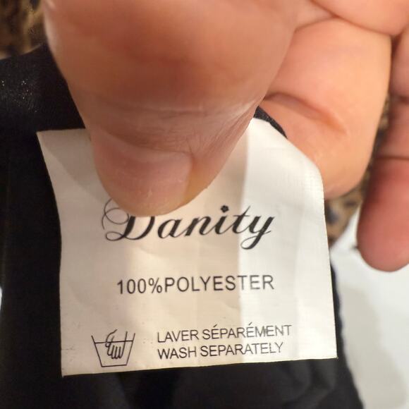 Danity Brown Leopard Print Maxi Dress Sz M - Picture 7 of 13